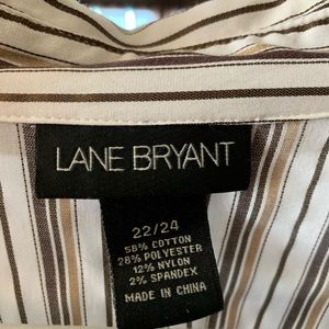 Lane Bryant blouse with brown camisole